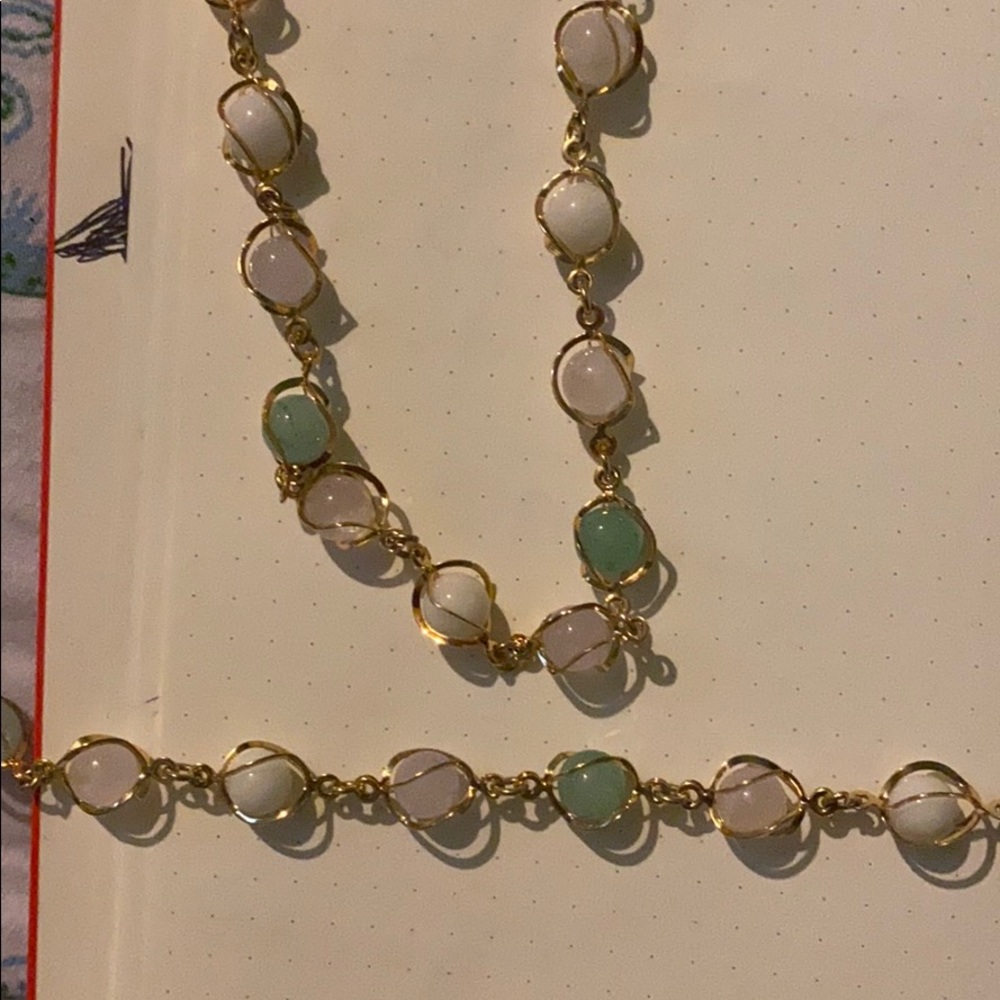 Multi colored beaded necklace